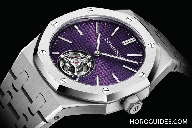 AUDEMARS PIGUET - ROYAL OAK - 26660ST.OO.1356ST.01 - 愛彼RD#3又更小了!37mm款以墨紫面盤初亮相