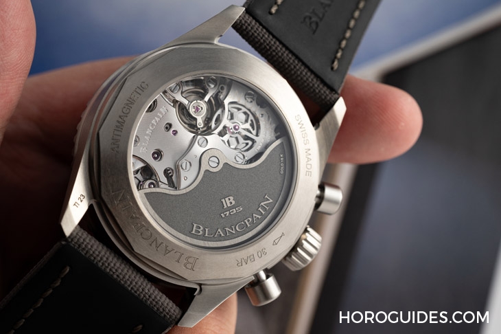 BLANCPAIN - FIFTY FATHOMS - 5200-3640-O52B - 18K紅金藍面、23級鈦灰面,Blancpain五十噚深潛器飛返計時碼錶兩款延伸新作