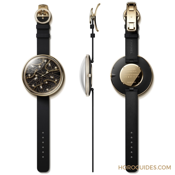 CHANEL - MADEMOISELLE PRIVÉ - H9463  - 直徑55mm的圓,一個充滿CHANEL風格意象的袖珍世界|Mademoiselle Privé Pique-Aiguilles 腕錶系列