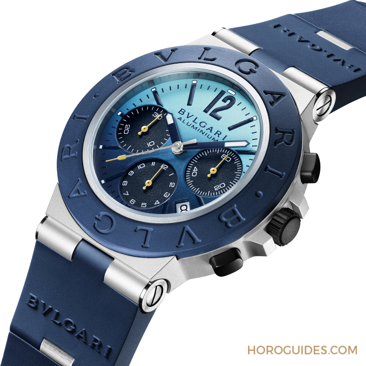 BVLGARI - BVLGARI∙BVLGARI - 103854 - 罕見左冠、地中海藍面,BVLGARI Aluminium 2023年度特別版精彩現身