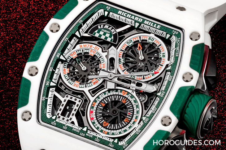 RICHARD MILLE - MEN - RM 72-01 - Richard Mille為利曼經典賽打造特別版腕錶，RM 72-01 Le Mans Classic自動上鍊飛返計時碼錶