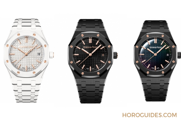 AUDEMARS PIGUET - ROYAL OAK - 77350CB.OO.1266CB.01 - 白色陶瓷版!愛彼皇家橡樹34毫米自動上鍊腕錶雪白登場