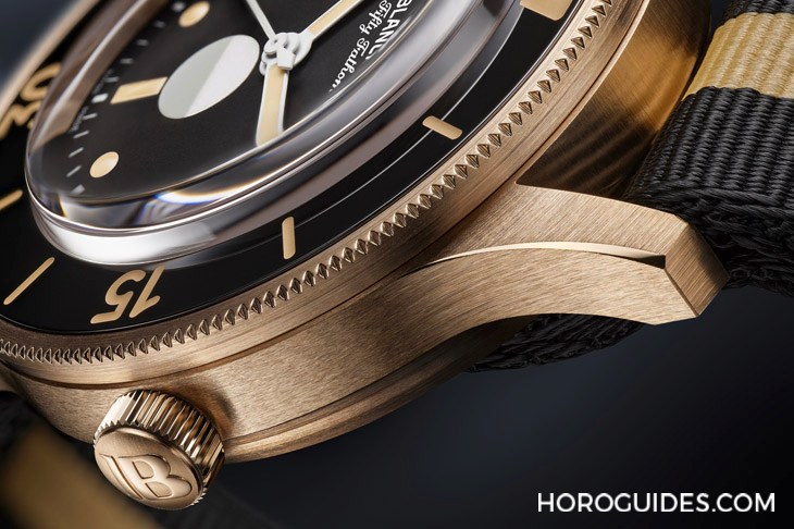 BLANCPAIN - FIFTY FATHOMS - 5901-5630-NANA -   寶珀Fifty Fathoms 70周年纪念款第三彈! 青銅金五十噚登場