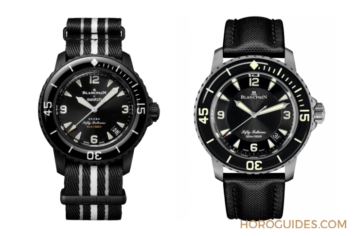 SWATCH - Blancpain X Swatch - SO35B400 - 太驚喜!更貼近五十噚腕錶神韻的黑色調Blancpain × Swatch聯名錶款「Ocean of Storm」現身
