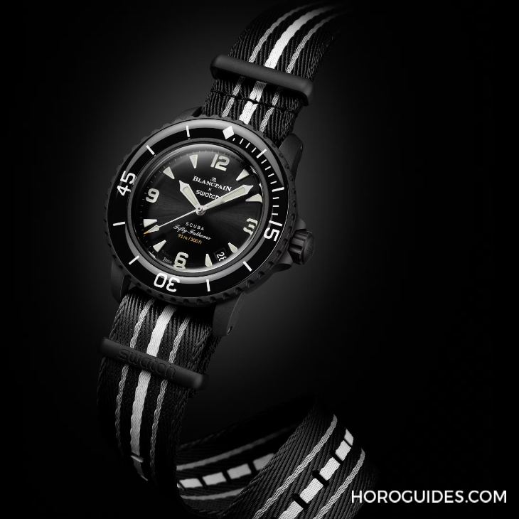 SWATCH - Blancpain X Swatch - SO35B400 - 太驚喜!更貼近五十噚腕錶神韻的黑色調Blancpain × Swatch聯名錶款「Ocean of Storm」現身