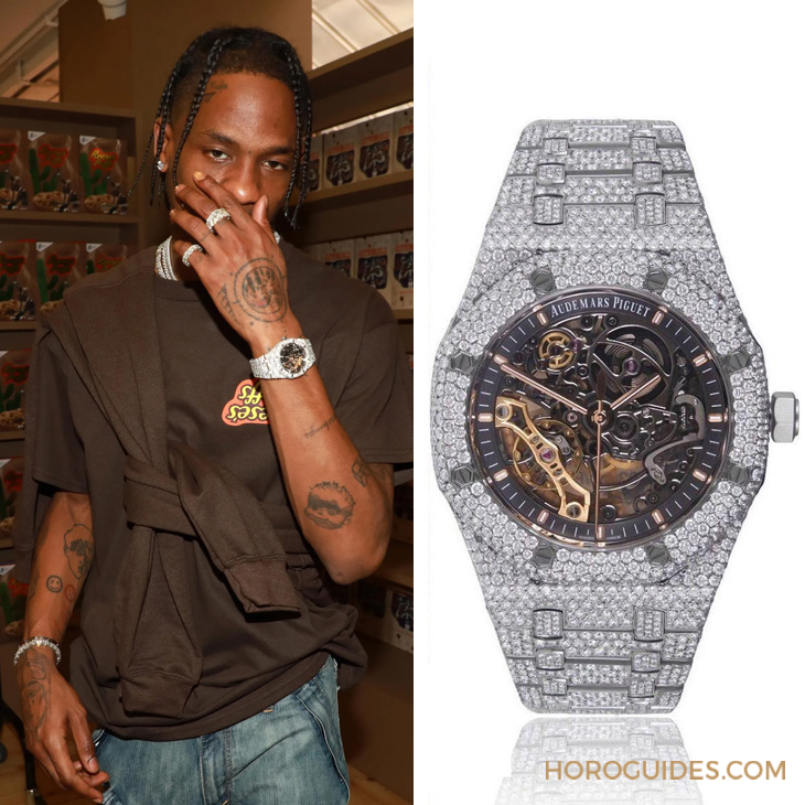 AUDEMARS PIGUET - ROYAL OAK - 26585CM.OO.D301VE.01 - 【名人錶盒】盤點潮流風向王Travis Scott戴些什麼錶