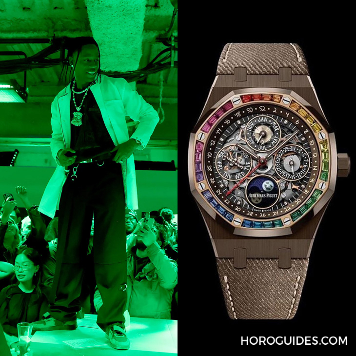 AUDEMARS PIGUET - ROYAL OAK - 26585CM.OO.D301VE.01 - 【名人錶盒】盤點潮流風向王Travis Scott戴些什麼錶