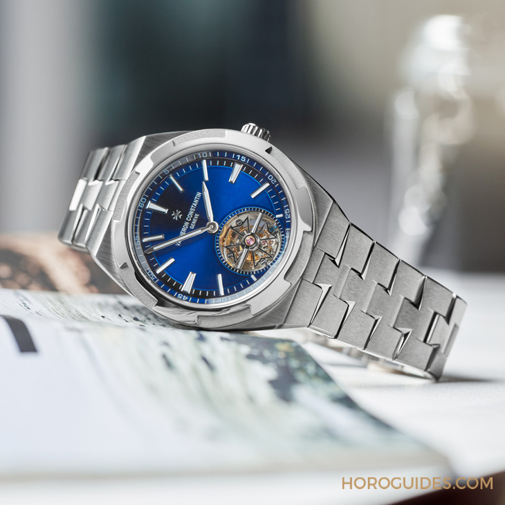 VACHERON CONSTANTIN - OVERSEAS - 6000V/210T-H032 - 江詩丹頓Overseas系列推出全鈦金屬藍面陀飛輪腕錶、首見綠面錶