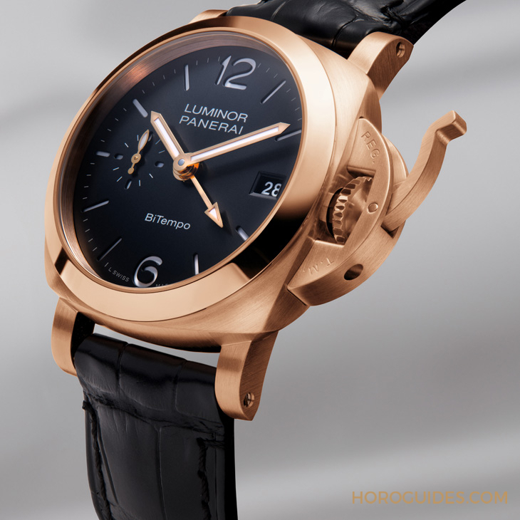 PANERAI - LUMINOR - PAM01641 - 以Goldtech貴金屬材質入作!PANERAI Luminor Quaranta BiTempo腕錶再添一延伸新作PAM01641