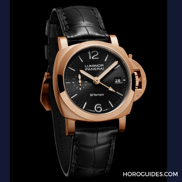 PANERAI - LUMINOR - PAM01641 - 以Goldtech貴金屬材質入作!PANERAI Luminor Quaranta BiTempo腕錶再添一延伸新作PAM01641