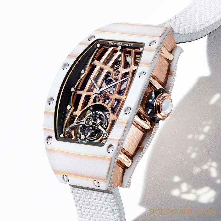RICHARD MILLE - WOMEN - RM 74-02 - 又一創新材質!金箔石英纖維入作,Richard Mille RM 74-02自動上鍊陀飛輪腕錶2025新作亮相