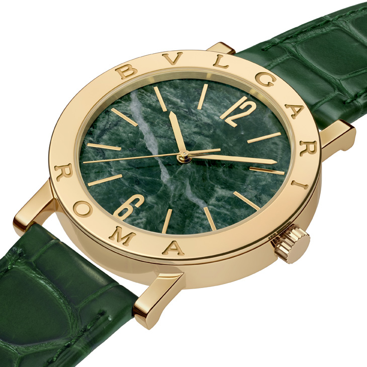 BVLGARI - BVLGARI∙BVLGARI - 104112 - BVLGARI首度以天然大理石錶盤入作｜BVLGARI BVLGARI系列50周年紀念腕錶