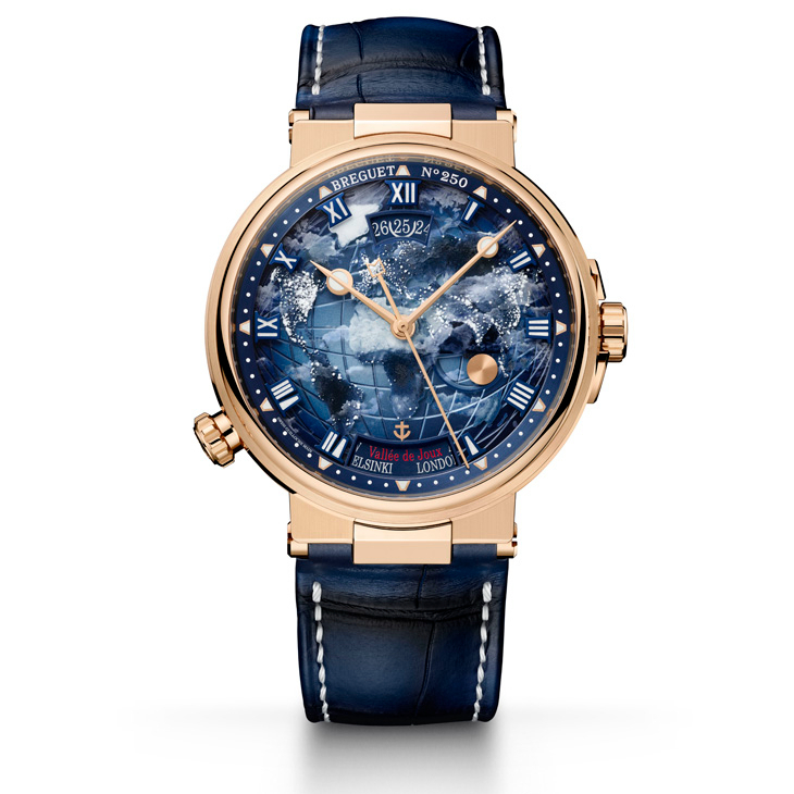 BREGUET - MARINE - 5555BH/YS/9WV - 俯瞰夜裡燈火:寶璣250周年紀念腕錶第五章, Marine Hora Mundi 5555腕錶