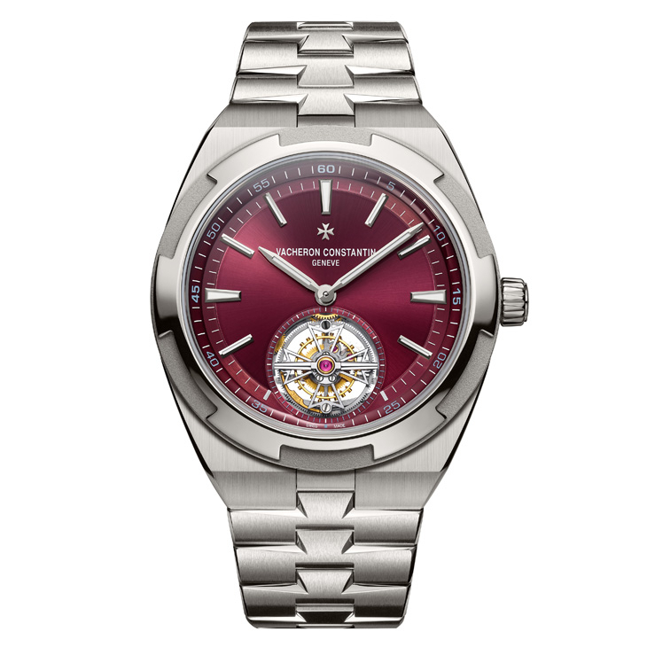 VACHERON CONSTANTIN - OVERSEAS - 6000V/210T-H179 - 鈦金屬深紅面,Vacheron Constantin Overseas陀飛輪腕錶新作