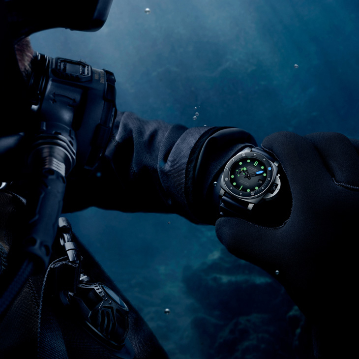 PANERAI - SUBMERSIBLE - PAM01738 - 海豹突擊隊,深海出任務!Panerai Submersible Navy SEALs腕錶PAM01738