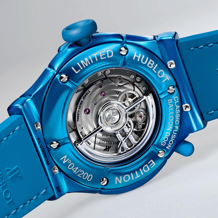 HUBLOT - CLASSIC FUSION - 542.UB.5170.NR.JKN26 - 來看！快樂小狗在錶盤上小跑步｜Hublot經典融合Jeff Koons氣球狗腕錶
