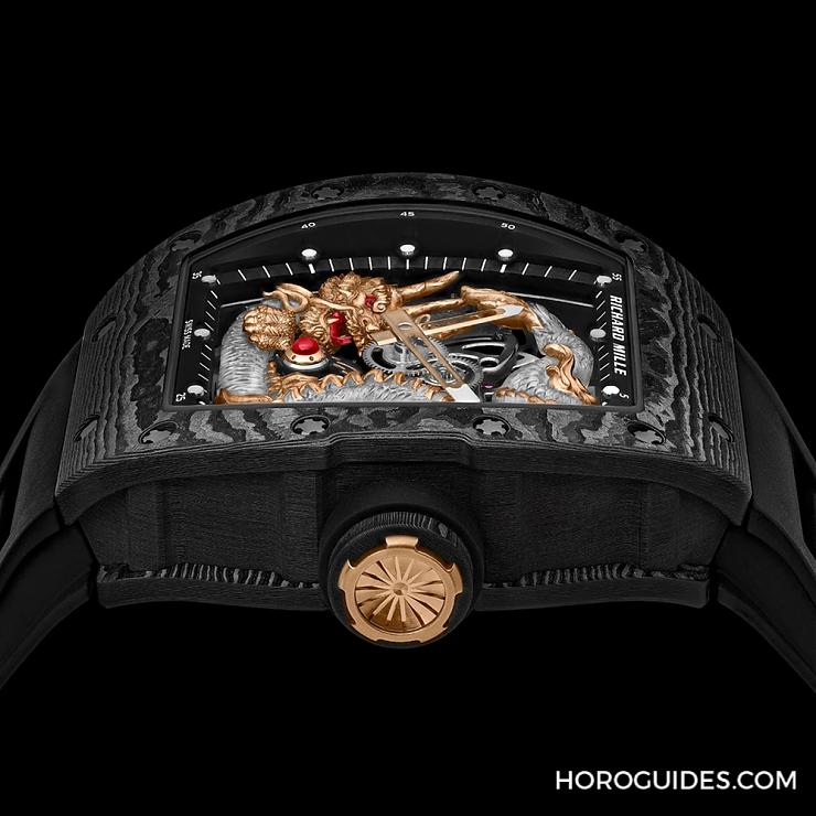 RICHARD MILLE - LIMITED EDITION - RM57-03 - 凜凜威風,盤龍現身|Richard Mille RM57-03水晶龍陀飛輪腕錶