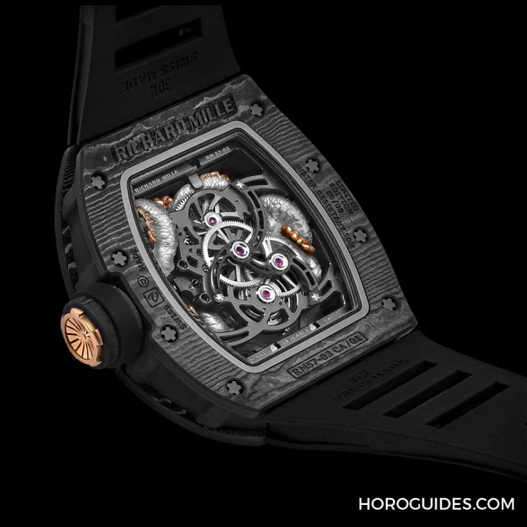 RICHARD MILLE - 凜凜威風,盤龍現身|Richard Mille RM57-03水晶龍陀飛輪腕錶
