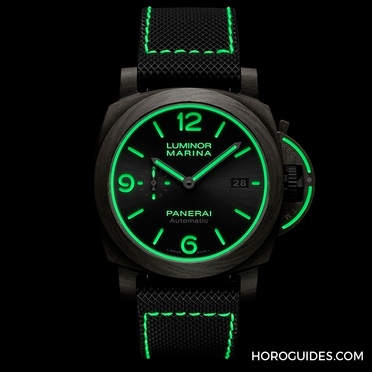 OFFICINE PANERAI - 全都亮起來!沛納海全新Luminor Marina,錶盤、錶冠、錶帶都有夜光