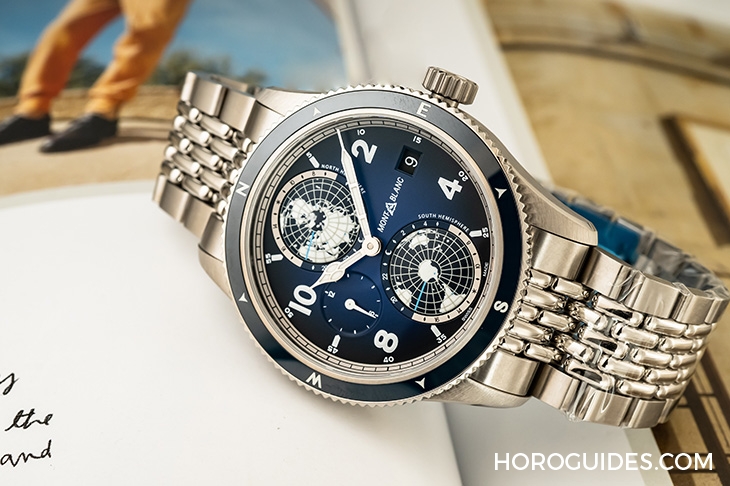 MONTBLANC - 1858 - 125567 - 冷光、冰藍與專業:風格型男工具錶 三大標配|萬寶龍1858 Geosphere腕錶