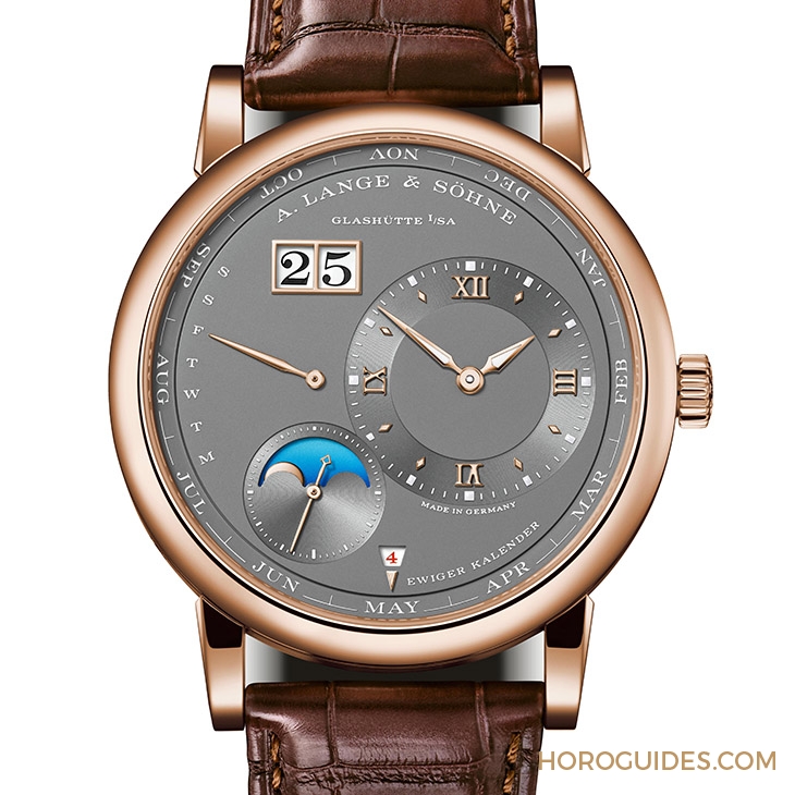 A. LANGE & SÖHNE - LANGE 1 - 345.056 - 朗格的「純粹」萬年曆|Lange 1玫瑰金與白金Salmon Dial限量版
