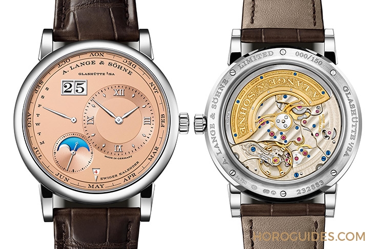 A. LANGE & SÖHNE - LANGE 1 - 345.056 - 朗格的「純粹」萬年曆|Lange 1玫瑰金與白金Salmon Dial限量版