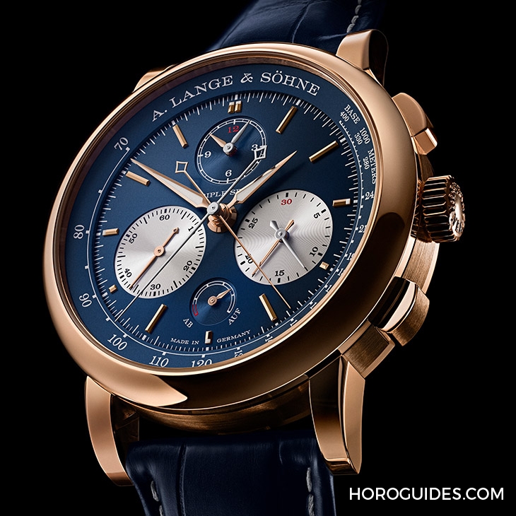 A. LANGE & SÖHNE - A. LANGE & SÖHNE朗格Triple Split三追針計時,推出貴氣藍金新色
