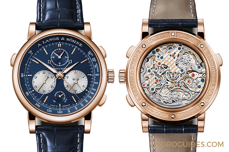 A. LANGE & SÖHNE - A. LANGE & SÖHNE朗格Triple Split三追針計時,推出貴氣藍金新色