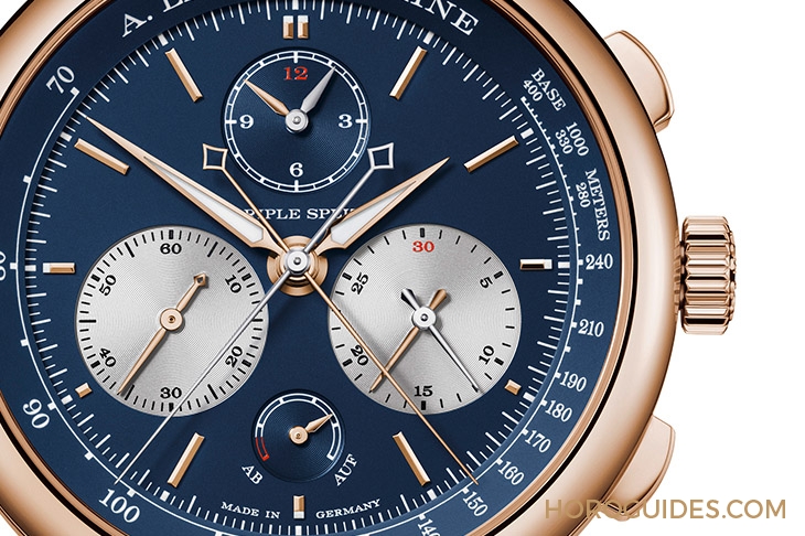 A. LANGE & SÖHNE - A. LANGE & SÖHNE朗格Triple Split三追針計時,推出貴氣藍金新色