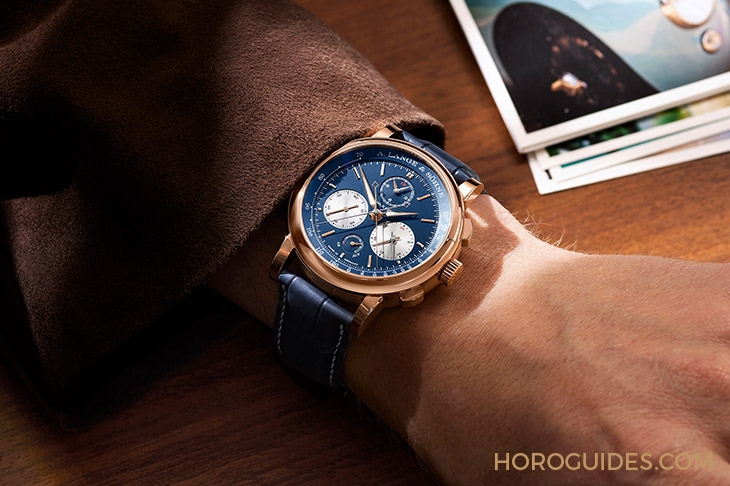 A. LANGE & SÖHNE - A. LANGE & SÖHNE朗格Triple Split三追針計時,推出貴氣藍金新色