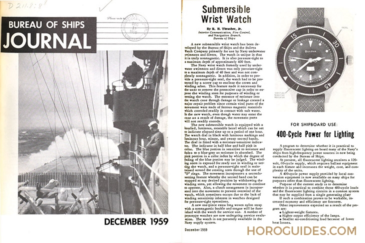 復刻美國海軍原型錶款 再現歷史時刻|BULOVA Archive Mil-Ships潛水錶