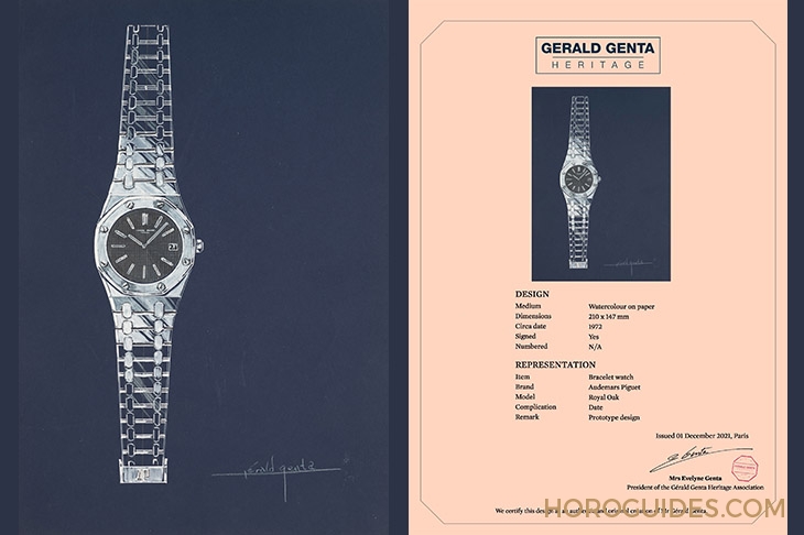 AUDEMARS PIGUET - 愛彼錶Royal Oak Prototype手稿拍賣 約港幣四百八十萬成交