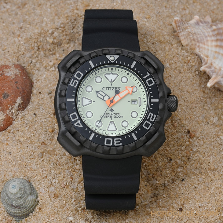 CITIZEN - PROMASTER - BN0227-17X - 黑鎧上身!型格必備的CITIZEN Promaster Eco-Drive Diver 200m潛水腕錶