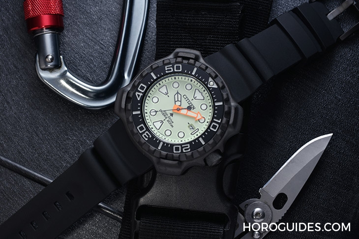 CITIZEN - PROMASTER - BN0227-17X - 黑鎧上身!型格必備的CITIZEN Promaster Eco-Drive Diver 200m潛水腕錶