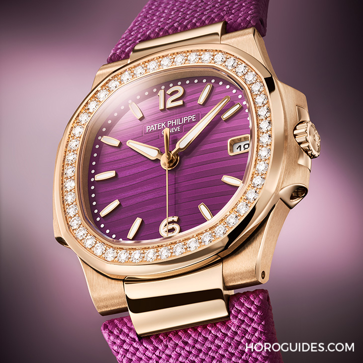 PATEK PHILIPPE - AQUANAUT - 5260/1455R-001 - Ladies First!百達翡麗最新Aquanaut Luce「彩虹」三問錶與Nautilus織紋複合錶帶