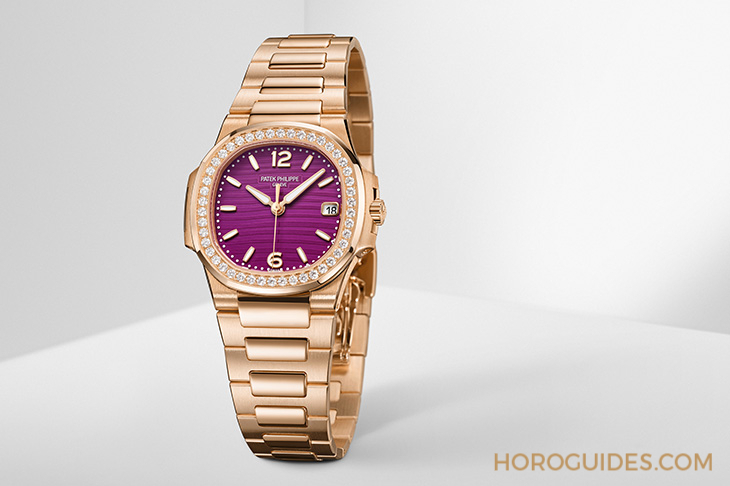 PATEK PHILIPPE - AQUANAUT - 5260/1455R-001 - Ladies First!百達翡麗最新Aquanaut Luce「彩虹」三問錶與Nautilus織紋複合錶帶