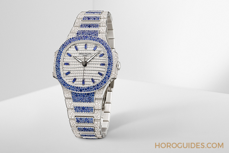 PATEK PHILIPPE - AQUANAUT - 5260/1455R-001 - Ladies First!百達翡麗最新Aquanaut Luce「彩虹」三問錶與Nautilus織紋複合錶帶