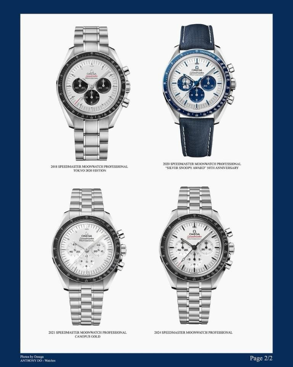 OMEGA - SPEEDMASTER - 310.30.42.50.04.001 - OMEGA不鏽鋼材質Moonwatch,新款白面、經典黑面如何選擇?