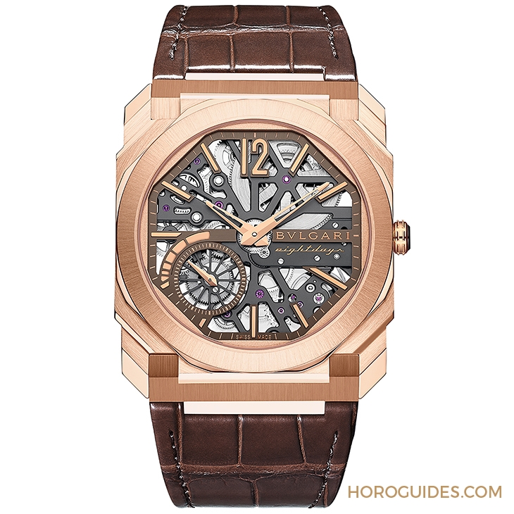 BVLGARI - OCTO - 103667 - 鏤空八日 金光熠熠|BVLGARI Octo Finissimo Skeleton 8 Days