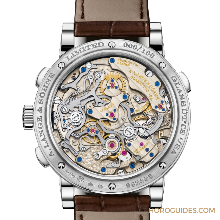 A. LANGE & SÖHNE - 1815 - 421.056 - 三倍複雜設計、三文魚色錶盤｜A. LANGE & SÖHNE 1815 Rattrapante Perpetual Calendar