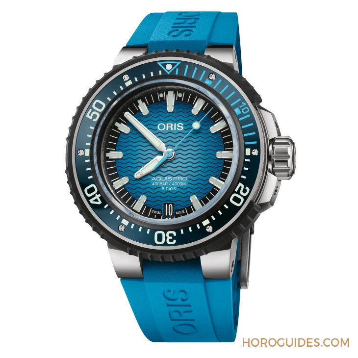 ORIS - AQUIS - 01 400 7777 7155-Set - 突破自我 4,000米防水規格來襲|ORIS AquisPro 4000m