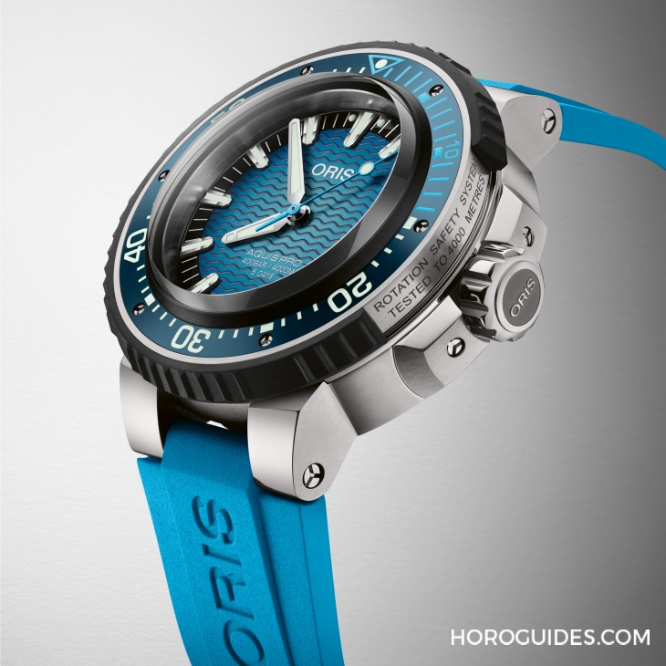 ORIS - AQUIS - 01 400 7777 7155-Set - 突破自我 4,000米防水規格來襲|ORIS AquisPro 4000m