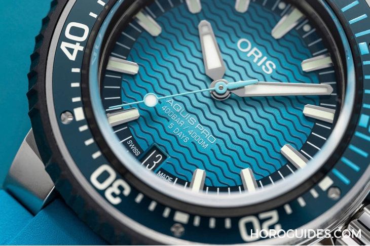 ORIS - AQUIS - 01 400 7777 7155-Set - 突破自我 4,000米防水規格來襲|ORIS AquisPro 4000m