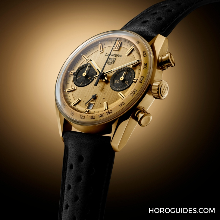 TAG HEUER - CARRERA - CBS2240.FC8319 - 金光熠熠!華麗黃金熊貓現身|TAG HEUER Carrera Chronograph