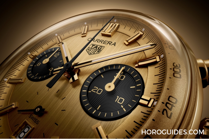 TAG HEUER - CARRERA - CBS2240.FC8319 - 金光熠熠!華麗黃金熊貓現身|TAG HEUER Carrera Chronograph