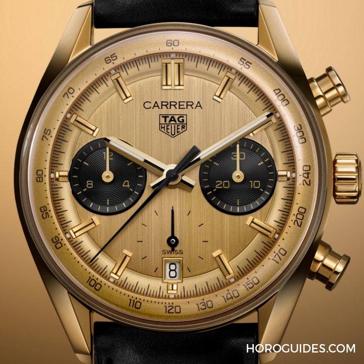 TAG HEUER - CARRERA - CBS2240.FC8319 - 金光熠熠!華麗黃金熊貓現身|TAG HEUER Carrera Chronograph