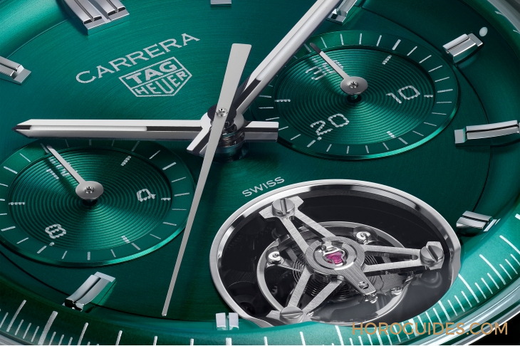 TAG HEUER - CARRERA - CBS2211.FC6545 - 2024 LVMH Watch Week速報｜TAG HEUER Carrera配優雅湖水綠面登場、多彩新作打頭陣