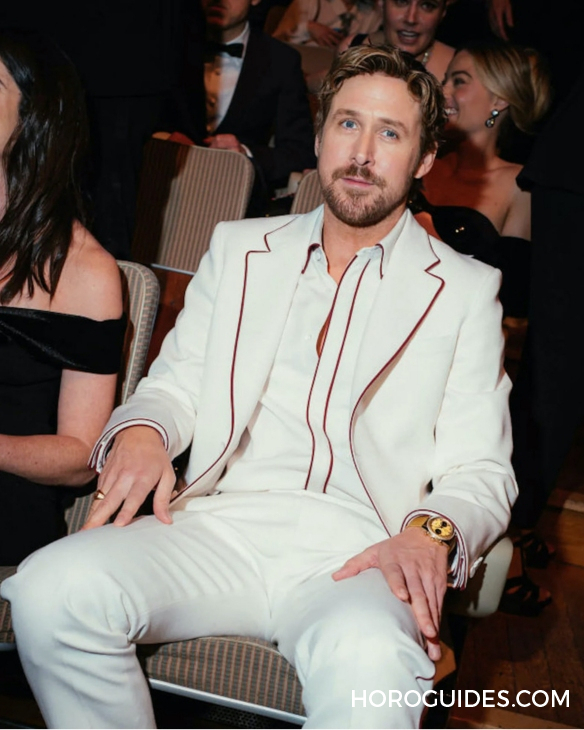 TAG HEUER - CARRERA - CBS2240.FC8319 - 直擊!Ryan Gosling佩戴TAG HEUER Carrera Chronograph黃金計時碼錶專屬訂製款出席BAFTA頒獎典禮