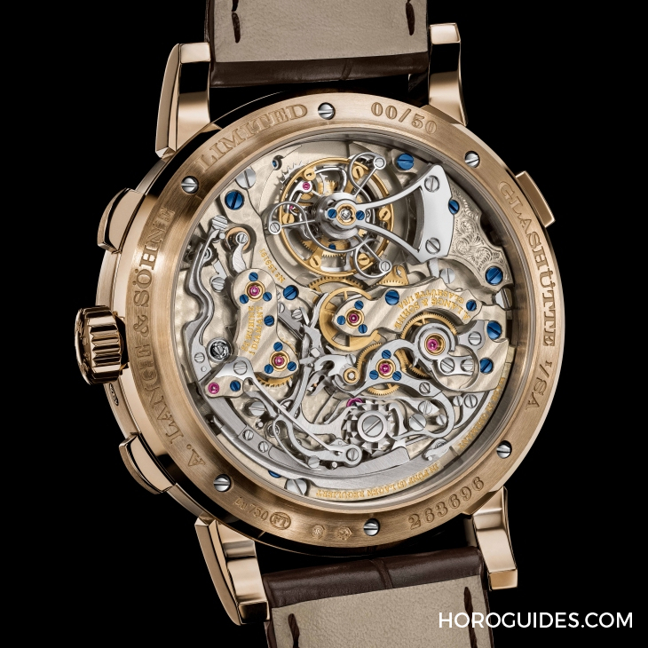 A. LANGE & SÖHNE - SAXONIA - 740.055 - 半透夜光錶盤再遇18K蜂蜜金|朗格Datograph Perpetual Tourbillon Honeygold "Lumen"