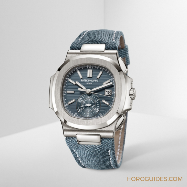 PATEK PHILIPPE - NAUTILUS - 5980/60G-001 - 乳光藍灰面活力風,複雜功能運動錶齊換色|PATEK PHILIPPE Nautilus、Aquanaut新款